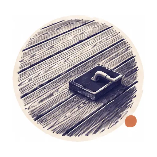 Schematic: Deck staining