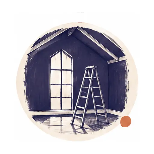 Schematic: Vaulted or two-story ceilings