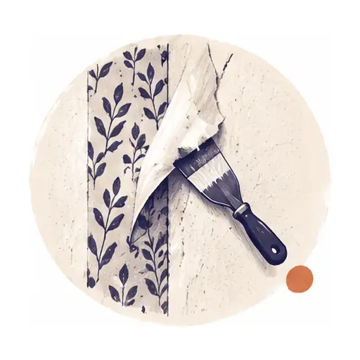 Schematic: Wallpaper removal