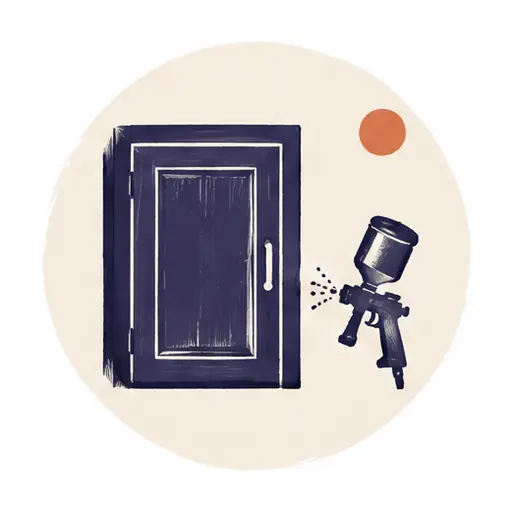 Schematic icon: Cabinet Painting
