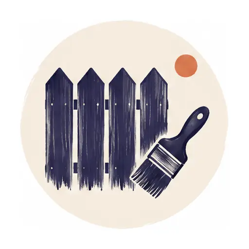 Schematic icon: Deck and Fence Staining