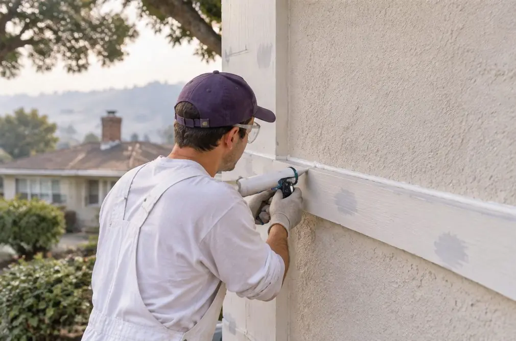 Illustration: step 4 — Caulk and prime